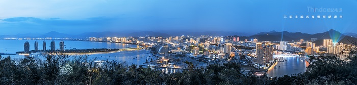 城市夜景燈光照明